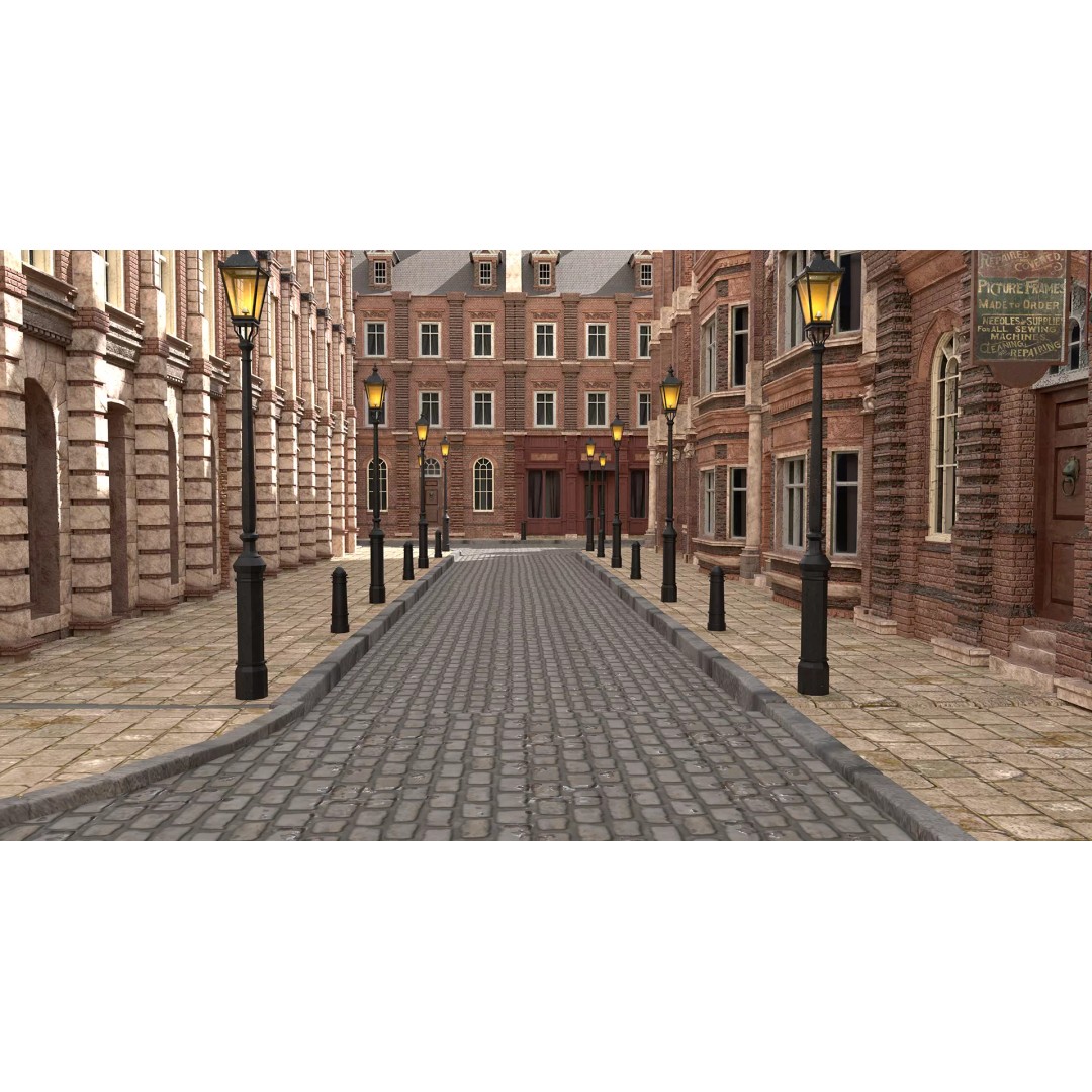 Victorian London 3D Model – Steampunk Architecture Asset Pack, Blender - View 45