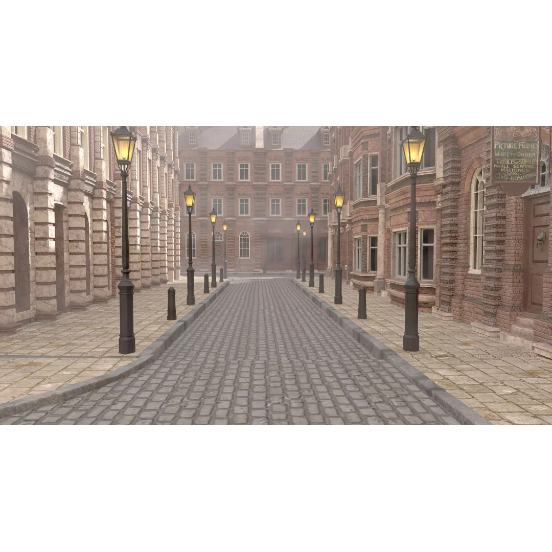 Victorian London 3D Model – Steampunk Architecture Asset Pack, Blender - View 46