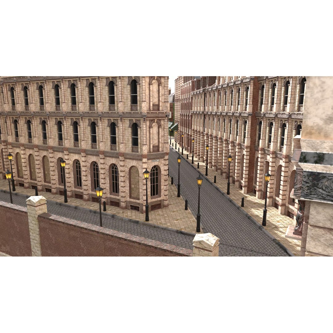 Victorian London 3D Model – Steampunk Architecture Asset Pack, Blender - View 54