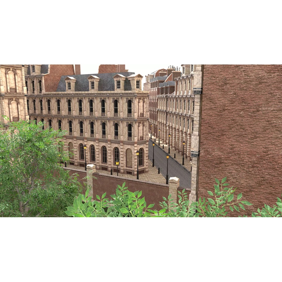 Victorian London 3D Model – Steampunk Architecture Asset Pack, Blender - View 57