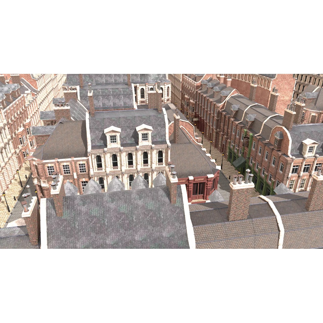 Victorian London 3D Model – Steampunk Architecture Asset Pack, Blender - View 75
