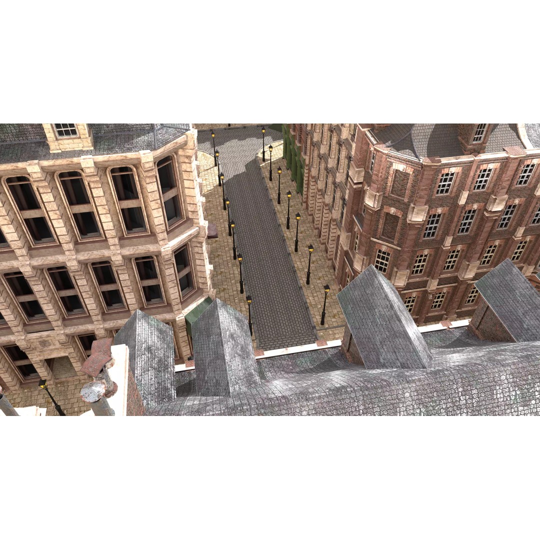 Victorian London 3D Model – Steampunk Architecture Asset Pack, Blender - View 78