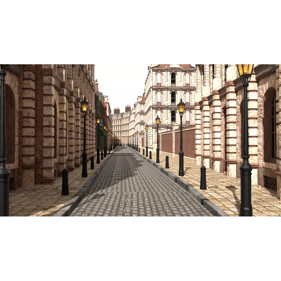 Victorian London 3D Model – Steampunk Architecture Asset Pack, Blender - View 9