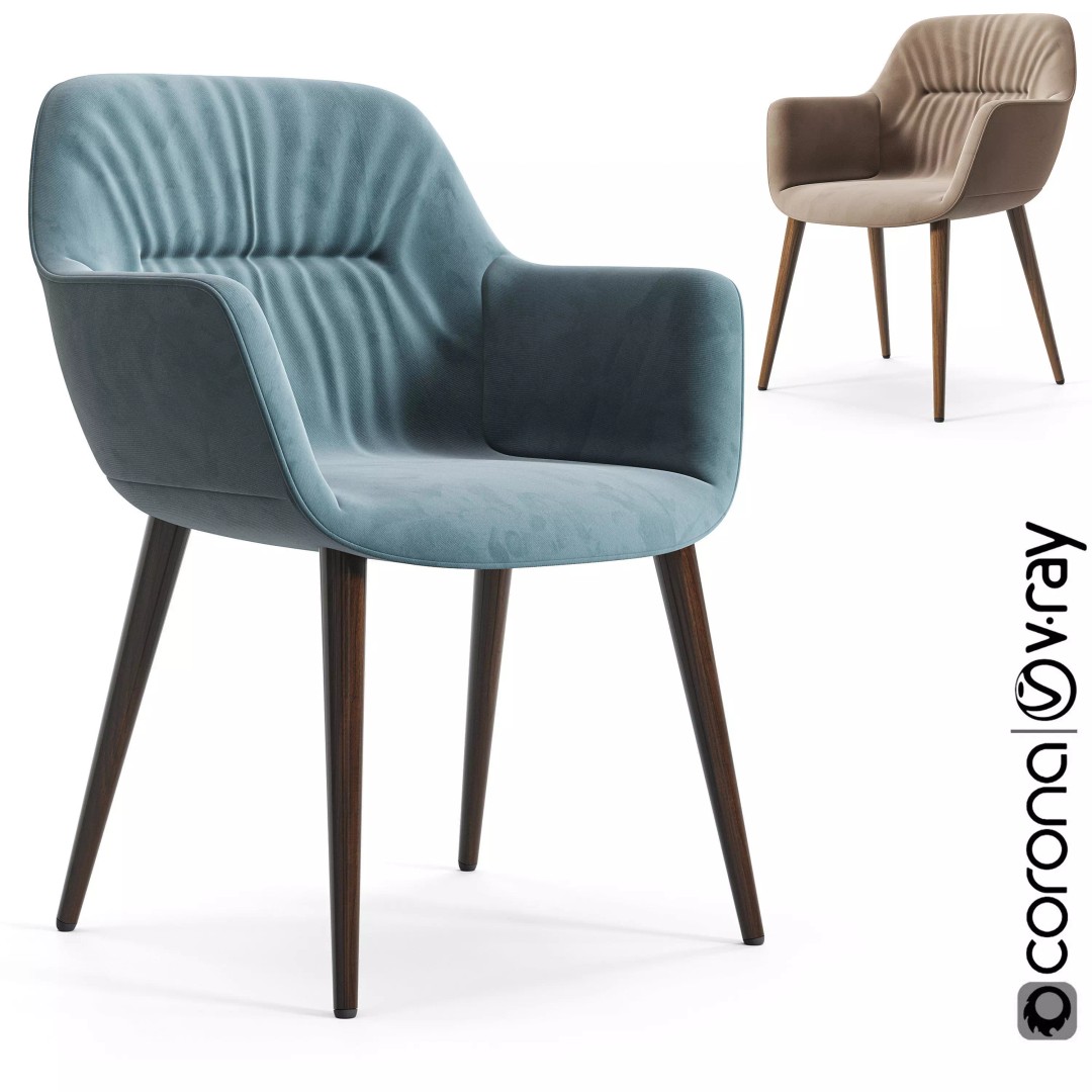 Cocoon Chair 3D Model – High Poly PBR Furniture for Archviz - View 2