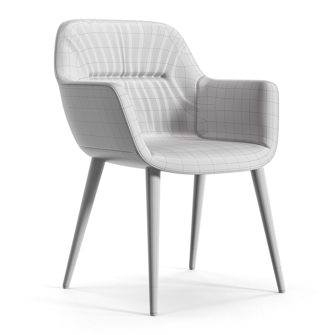 Cocoon Chair 3D Model – High Poly PBR Furniture for Archviz - View 3