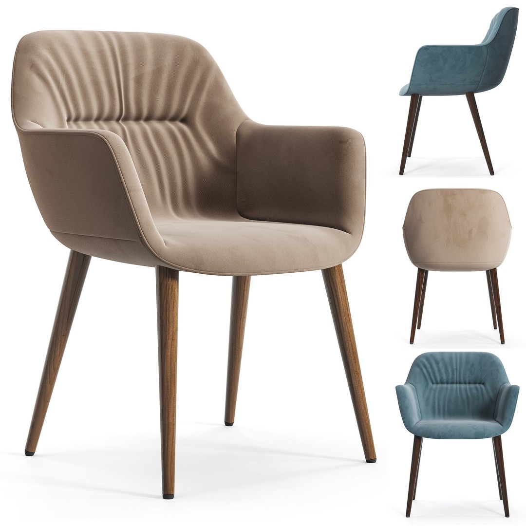 Cocoon Chair 3D Model – High Poly PBR Furniture for Archviz - View 4