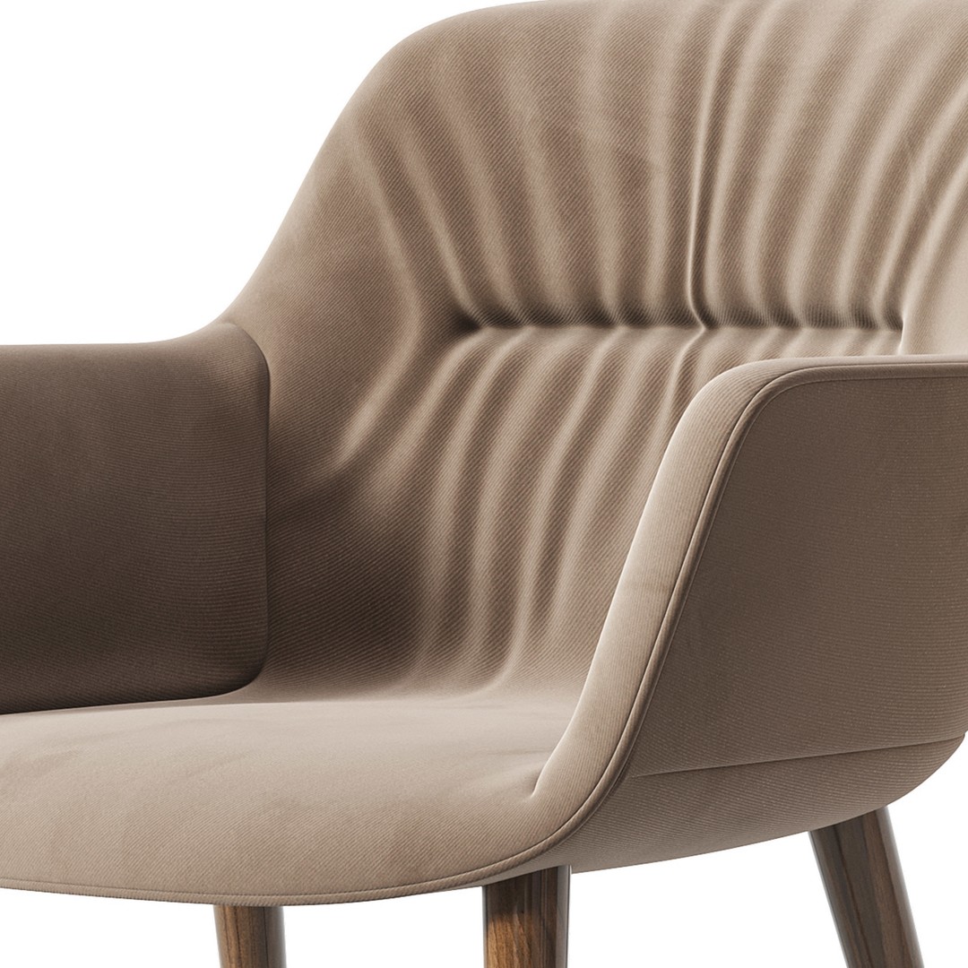 Cocoon Chair 3D Model – High Poly PBR Furniture for Archviz - View 9