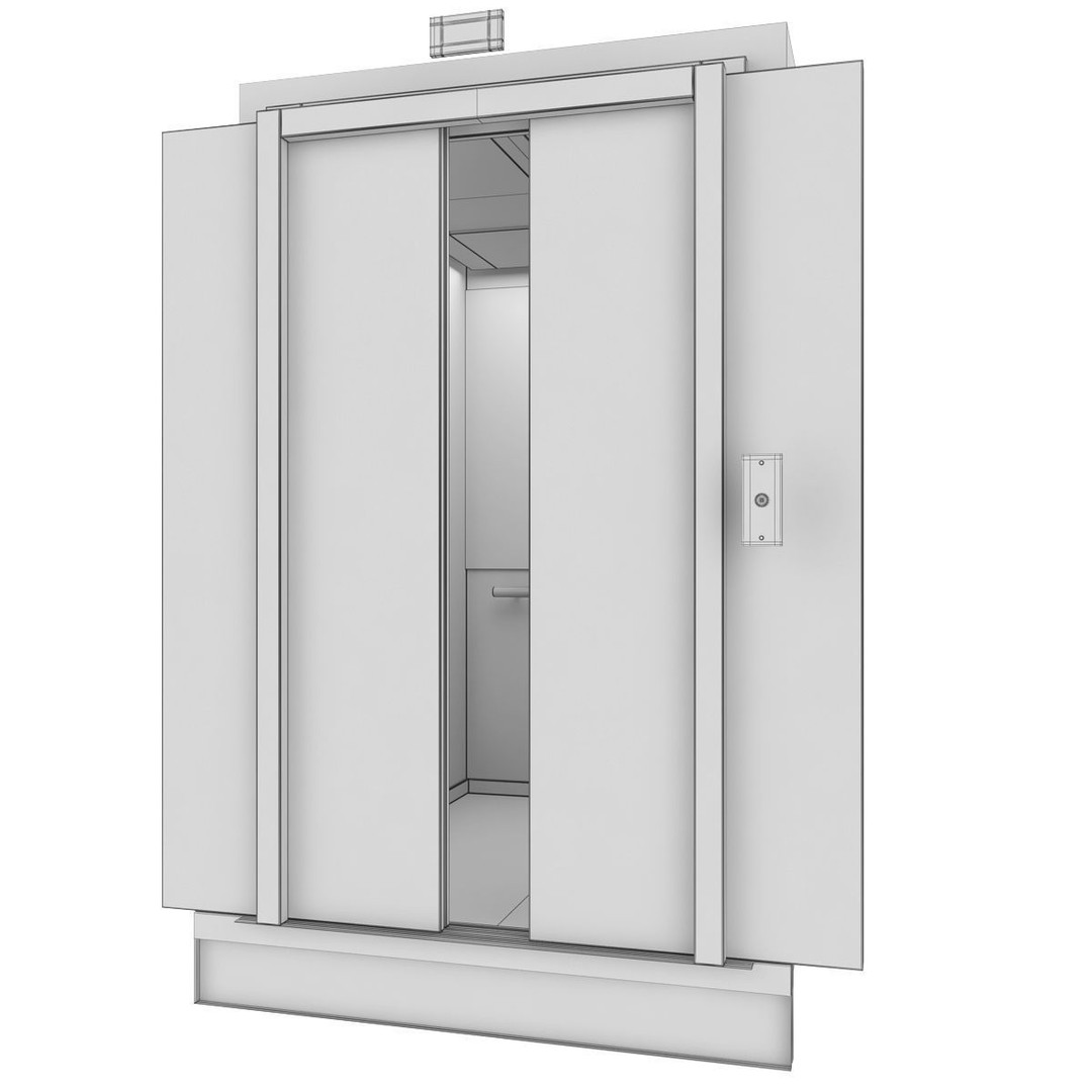 OTIS 2000 R Elevator 3D Model – Realistic Animation, PBR, Blender, FBX