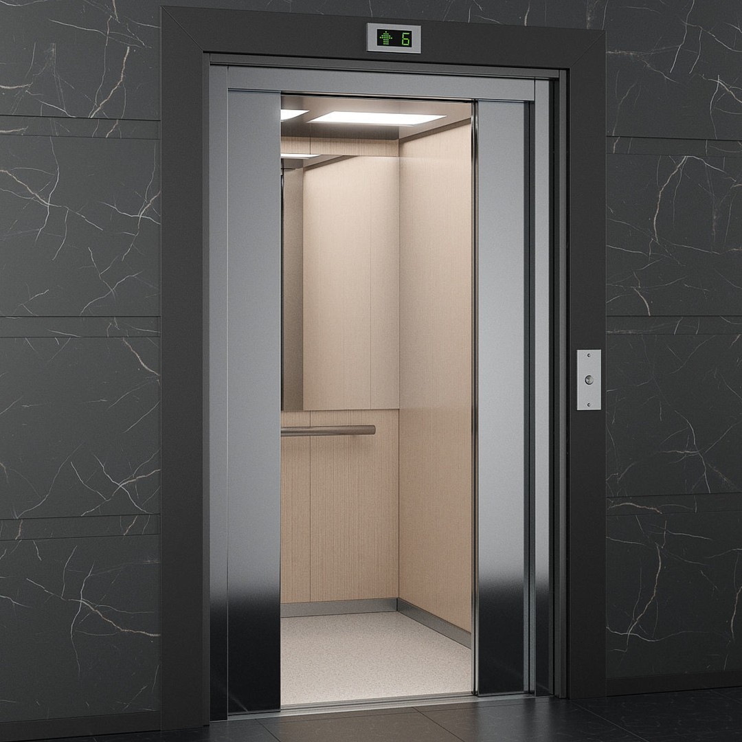 OTIS 2000 R Elevator 3D Model – Realistic Animation, PBR, Blender, FBX - View 11