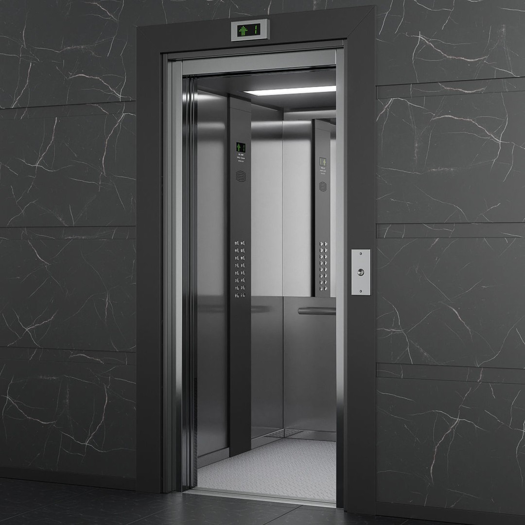 OTIS 2000 R Elevator 3D Model – Realistic Animation, PBR, Blender, FBX - View 13