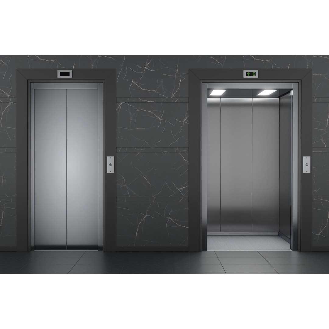 OTIS 2000 R Elevator 3D Model – Realistic Animation, PBR, Blender, FBX - View 16