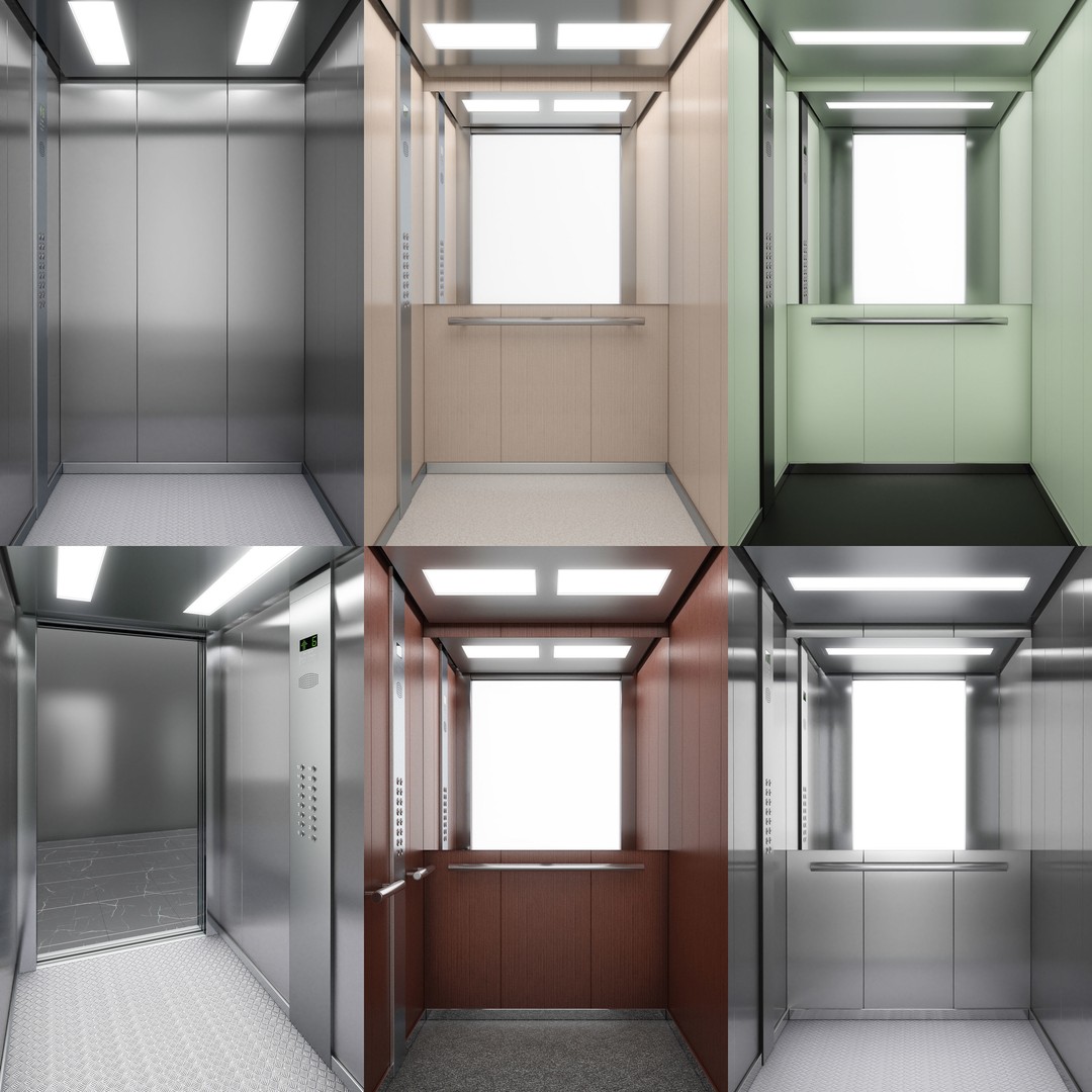 OTIS 2000 R Elevator 3D Model – Realistic Animation, PBR, Blender, FBX - View 4