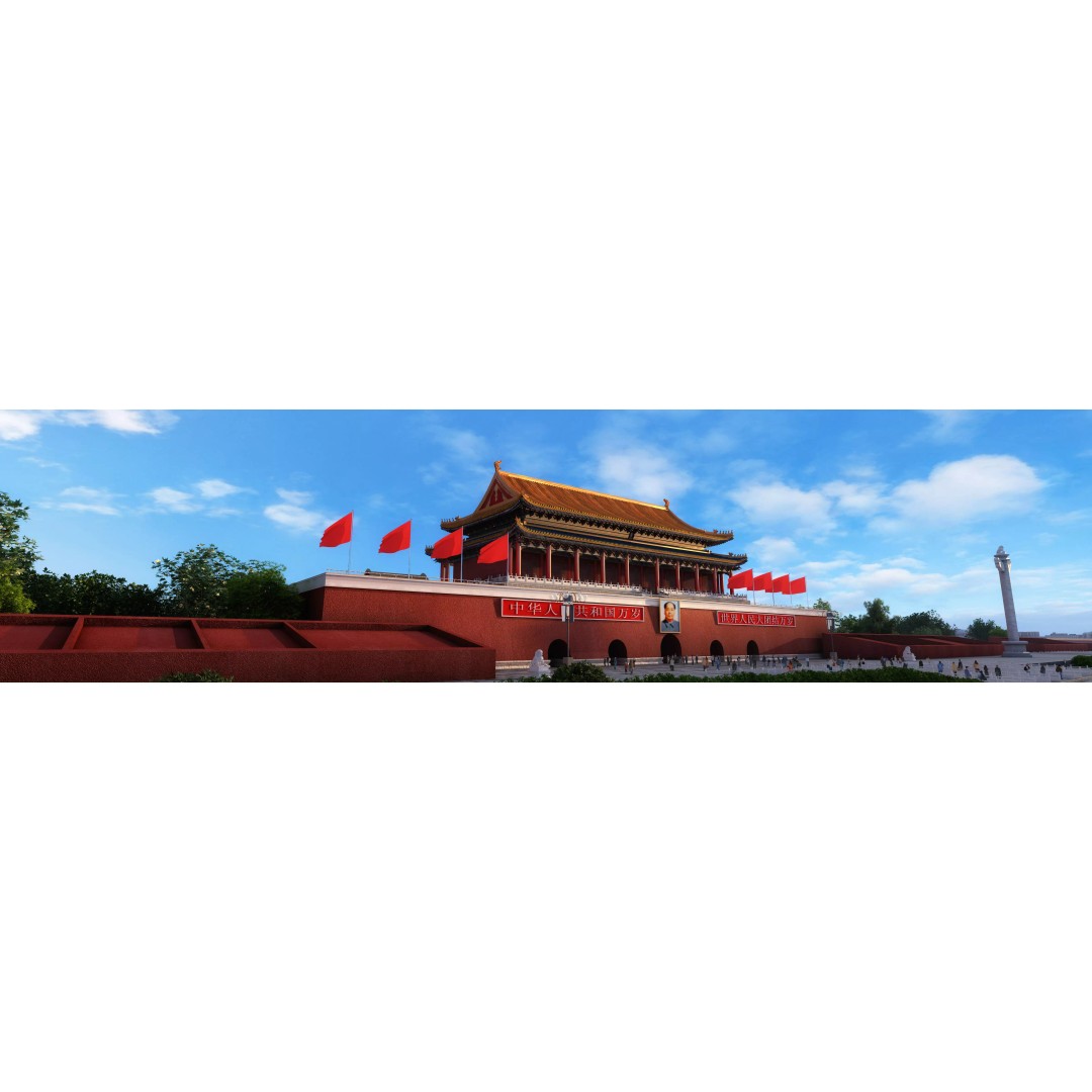Tiananmen Square 3D Model – Detailed Architectural Asset, FBX, OBJ - View 2