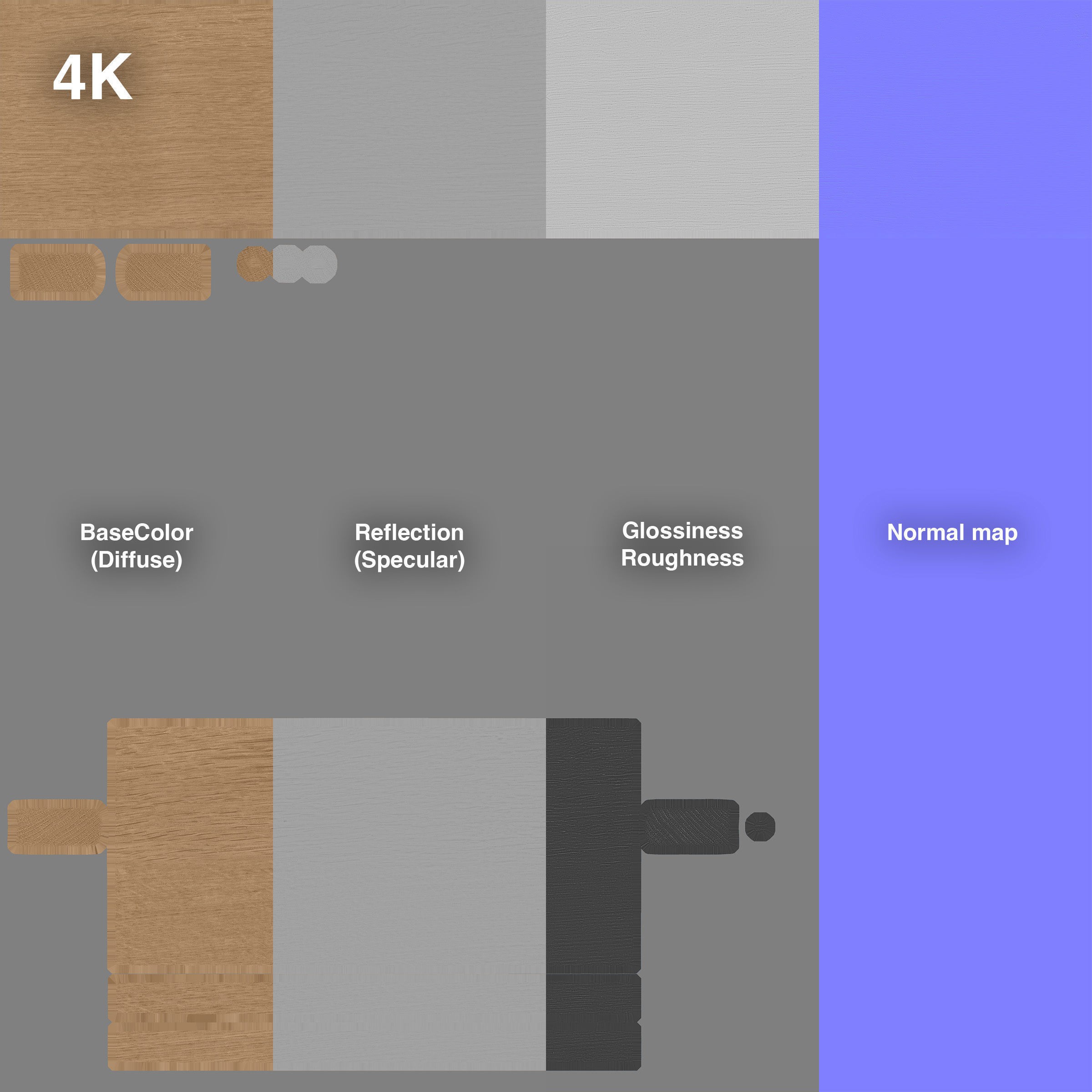 Wooden Clothes Hangers Collection - Low-Poly 3D Model - View 67