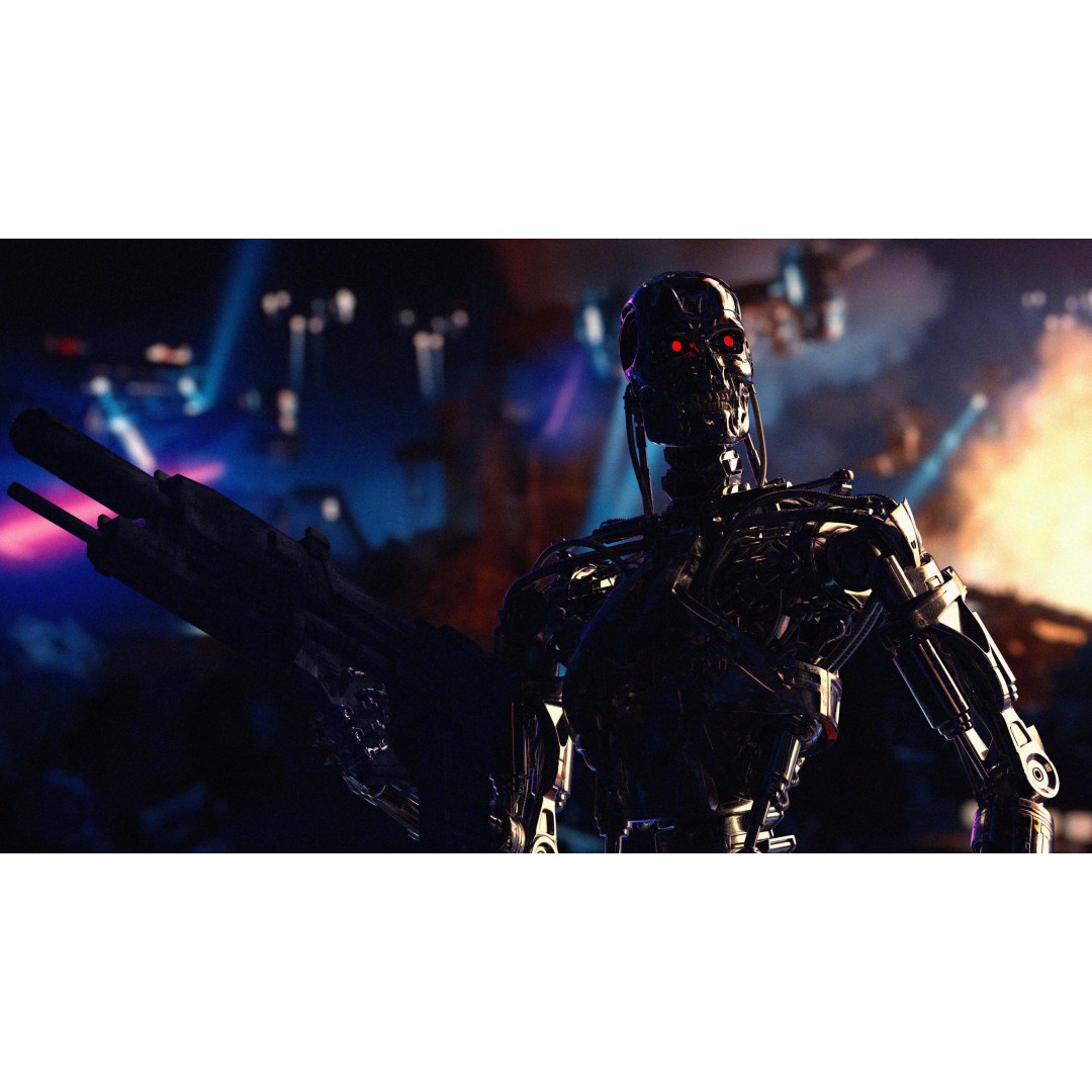 Terminator T800 Endoskeleton 3D Model – High Poly Rigged Character, FBX