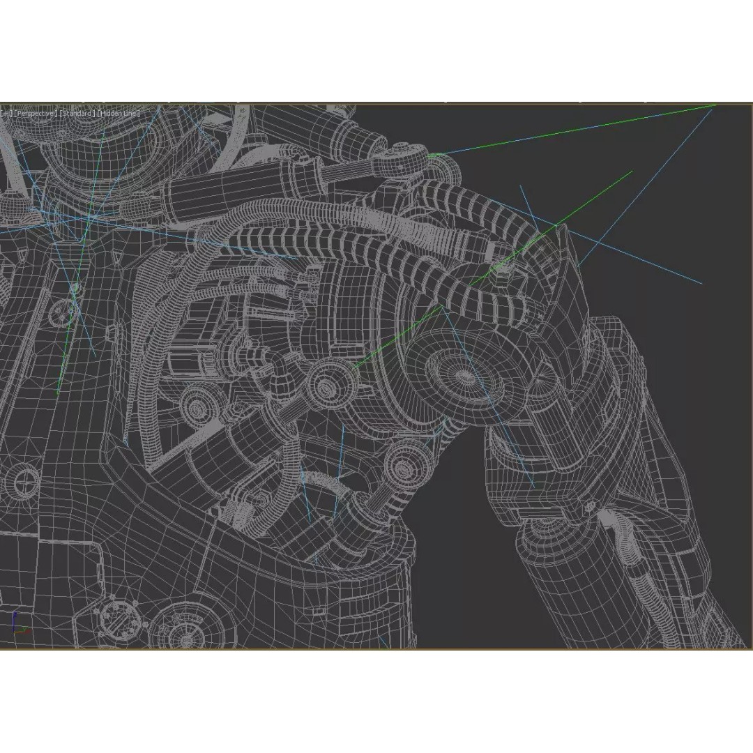 Terminator T800 Endoskeleton 3D Model – High Poly Rigged Character, FBX - View 13