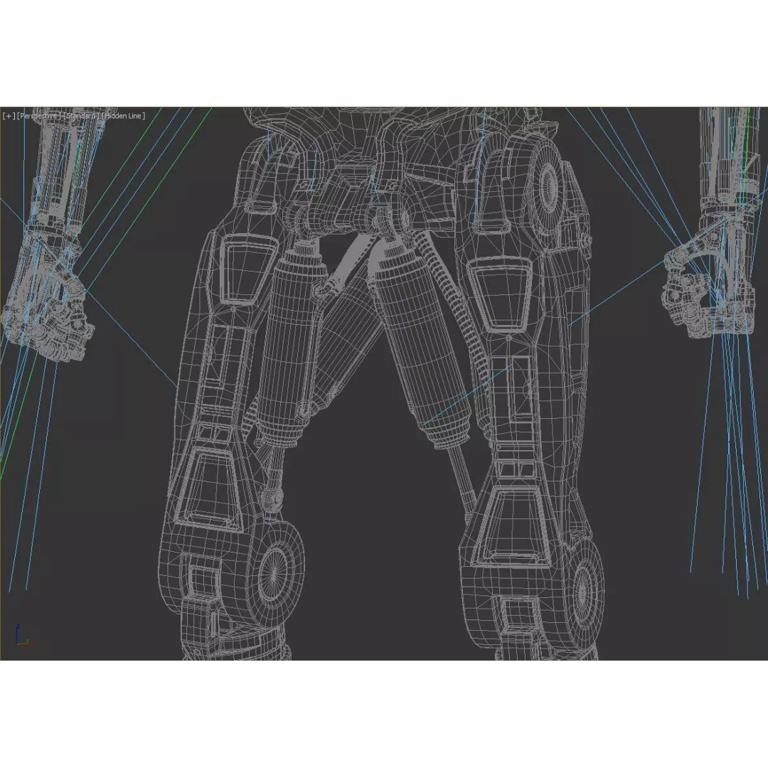 Terminator T800 Endoskeleton 3D Model – High Poly Rigged Character, FBX - View 14