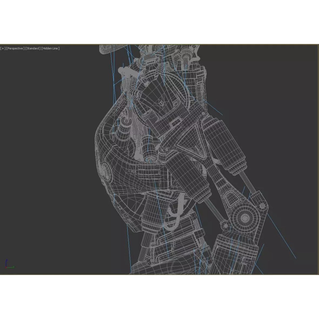 Terminator T800 Endoskeleton 3D Model – High Poly Rigged Character, FBX - View 17