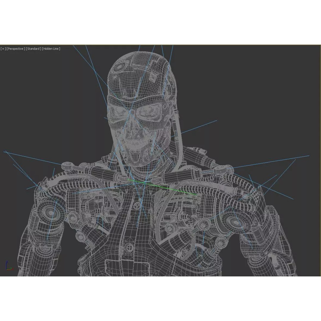 Terminator T800 Endoskeleton 3D Model – High Poly Rigged Character, FBX - View 18