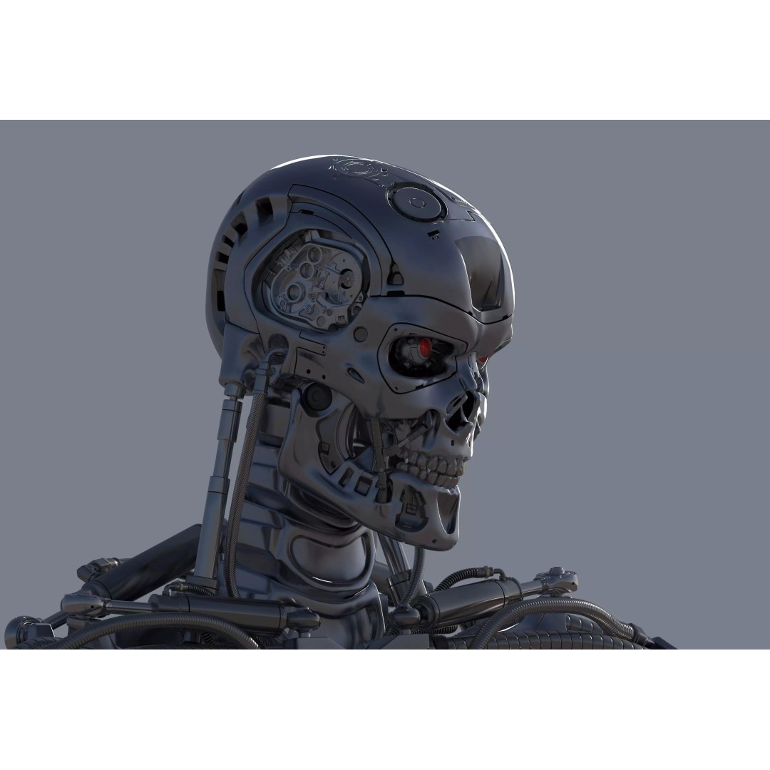 Terminator T800 Endoskeleton 3D Model – High Poly Rigged Character, FBX - View 26