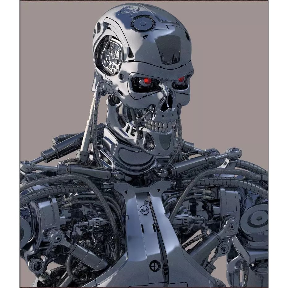 Terminator T800 Endoskeleton 3D Model – High Poly Rigged Character, FBX - View 29