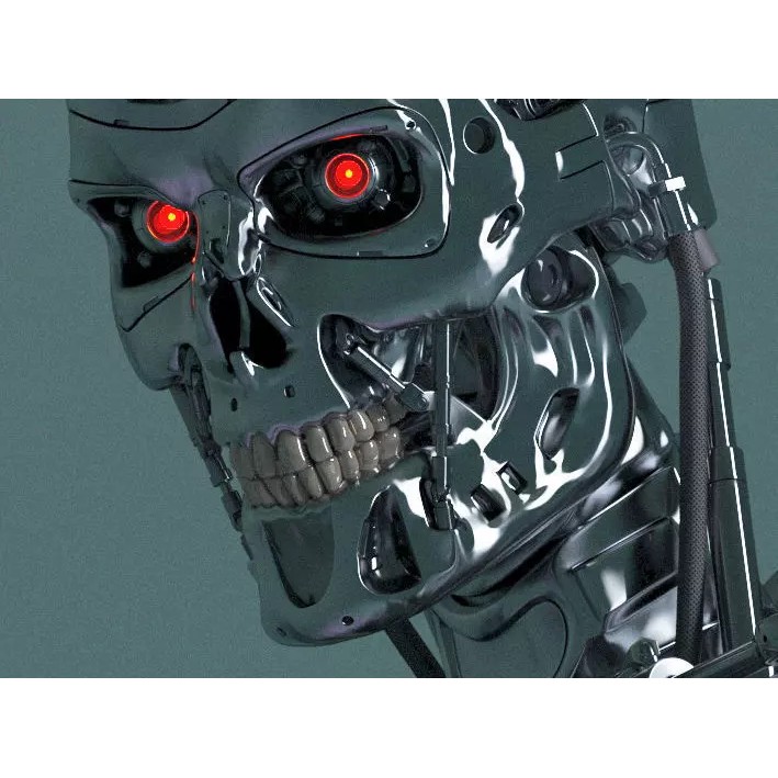 Terminator T800 Endoskeleton 3D Model – High Poly Rigged Character, FBX - View 3