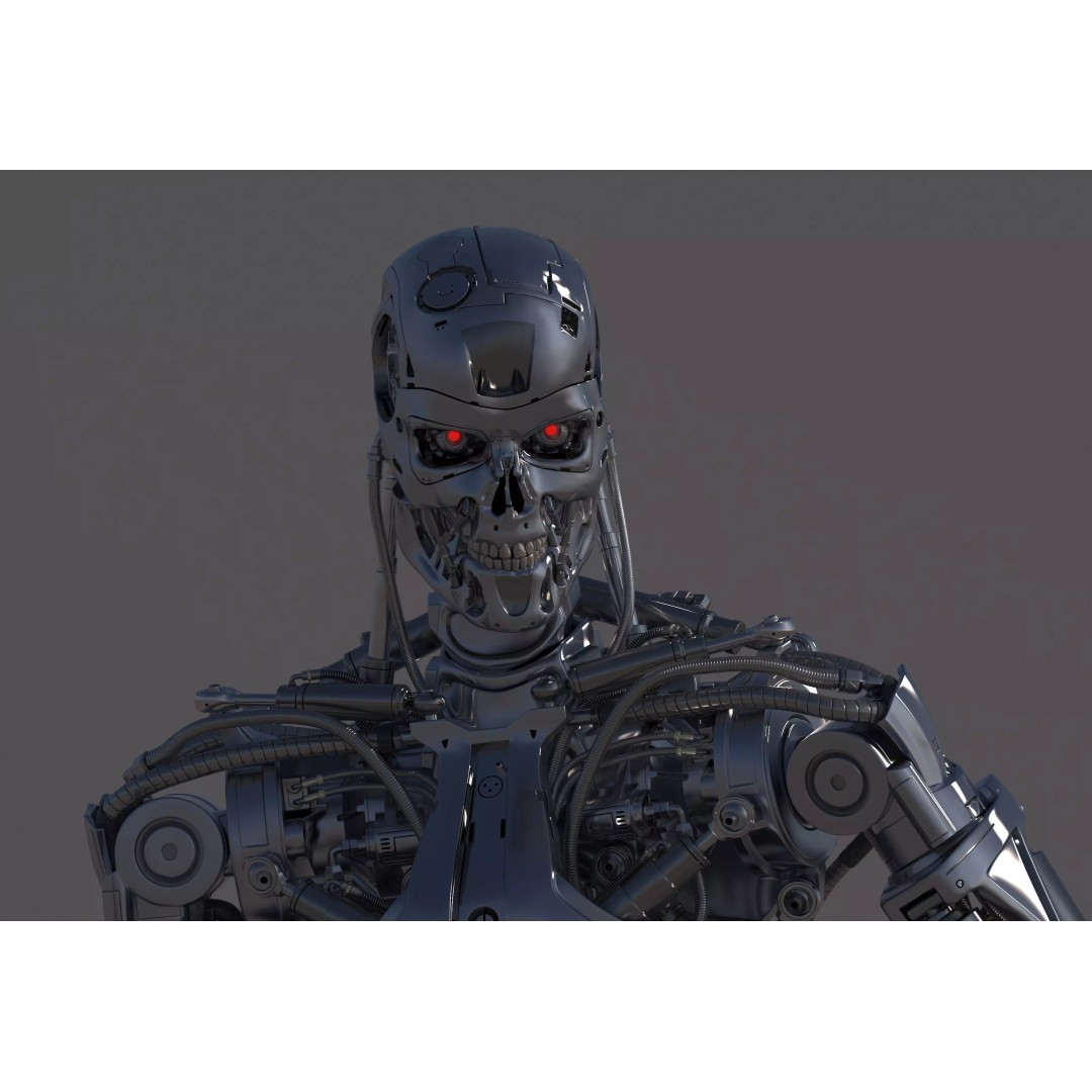 Terminator T800 Endoskeleton 3D Model – High Poly Rigged Character, FBX - View 31