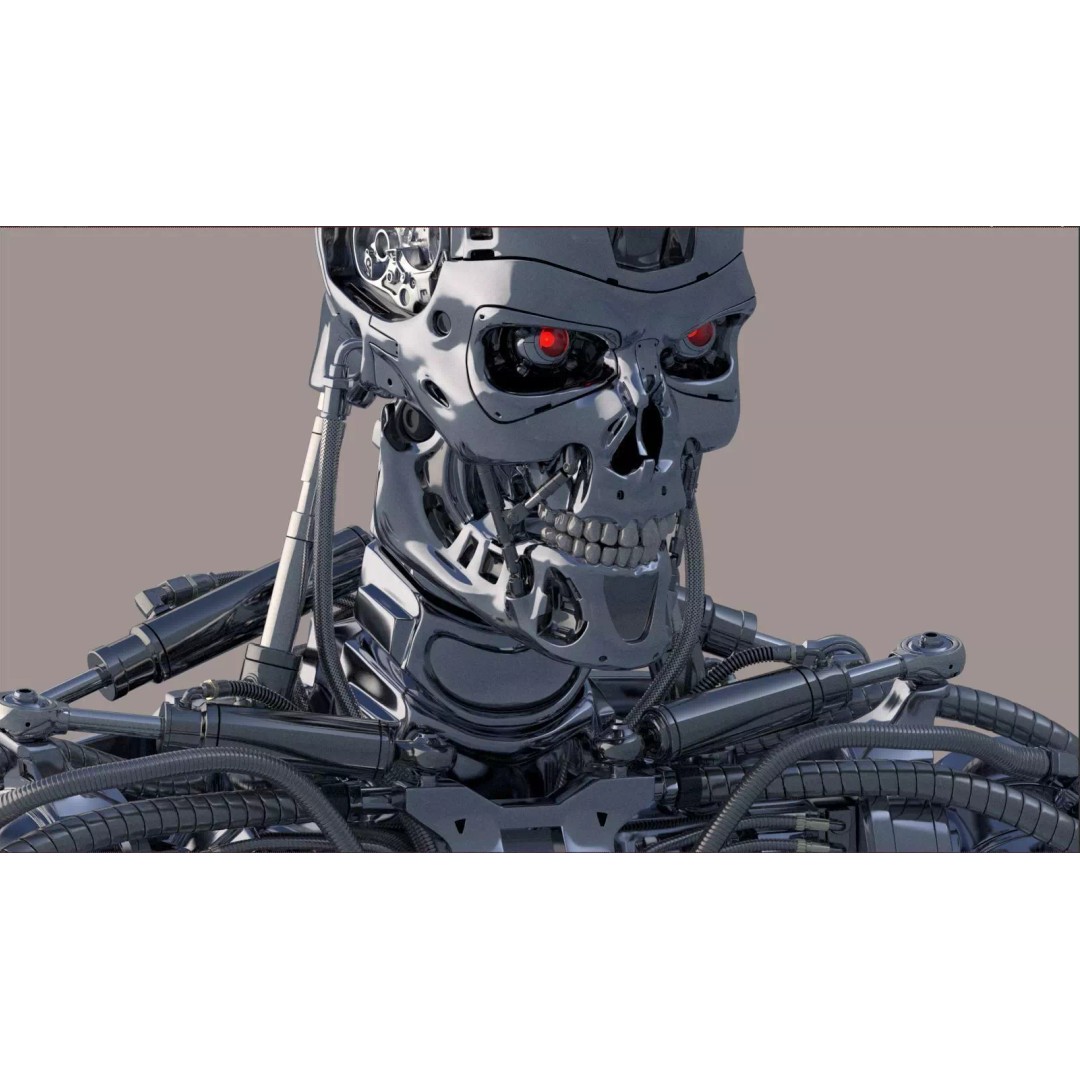 Terminator T800 Endoskeleton 3D Model – High Poly Rigged Character, FBX - View 32