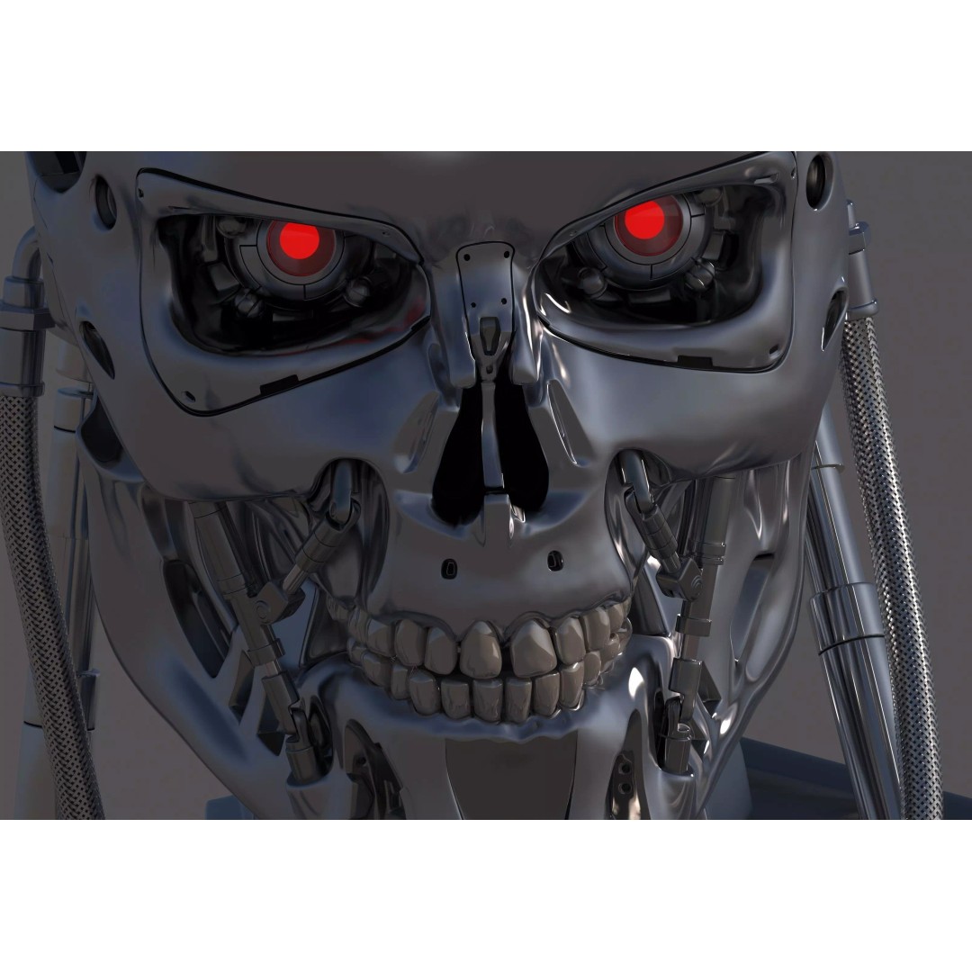 Terminator T800 Endoskeleton 3D Model – High Poly Rigged Character, FBX - View 33