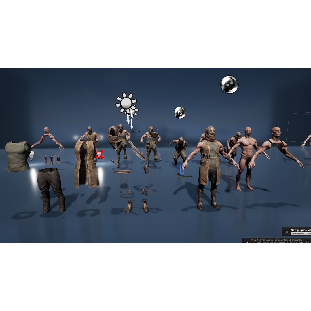 Survivor Man and Lady 3D Model – Low Poly Rigged Character, FBX