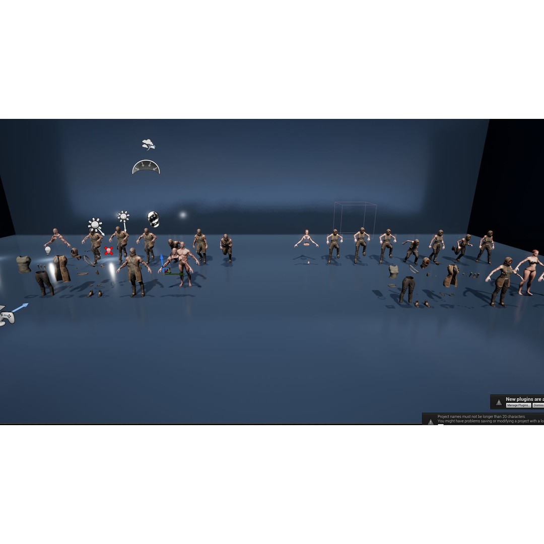 Survivor Man and Lady 3D Model – Low Poly Rigged Character, FBX - View 31
