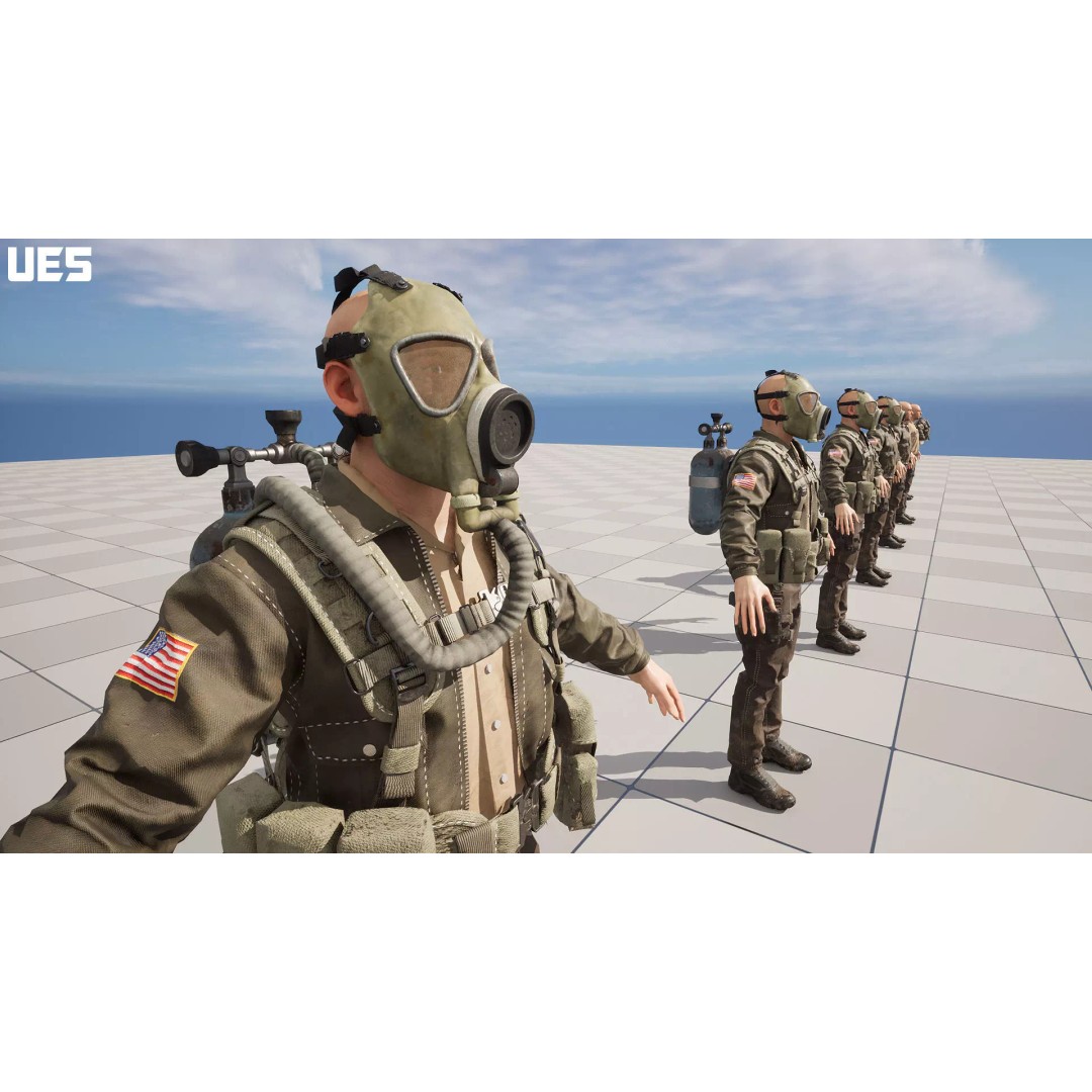 Post-Apocalyptic Sheriff Survivor 3D Model – Low Poly Game Asset, FBX - View 21
