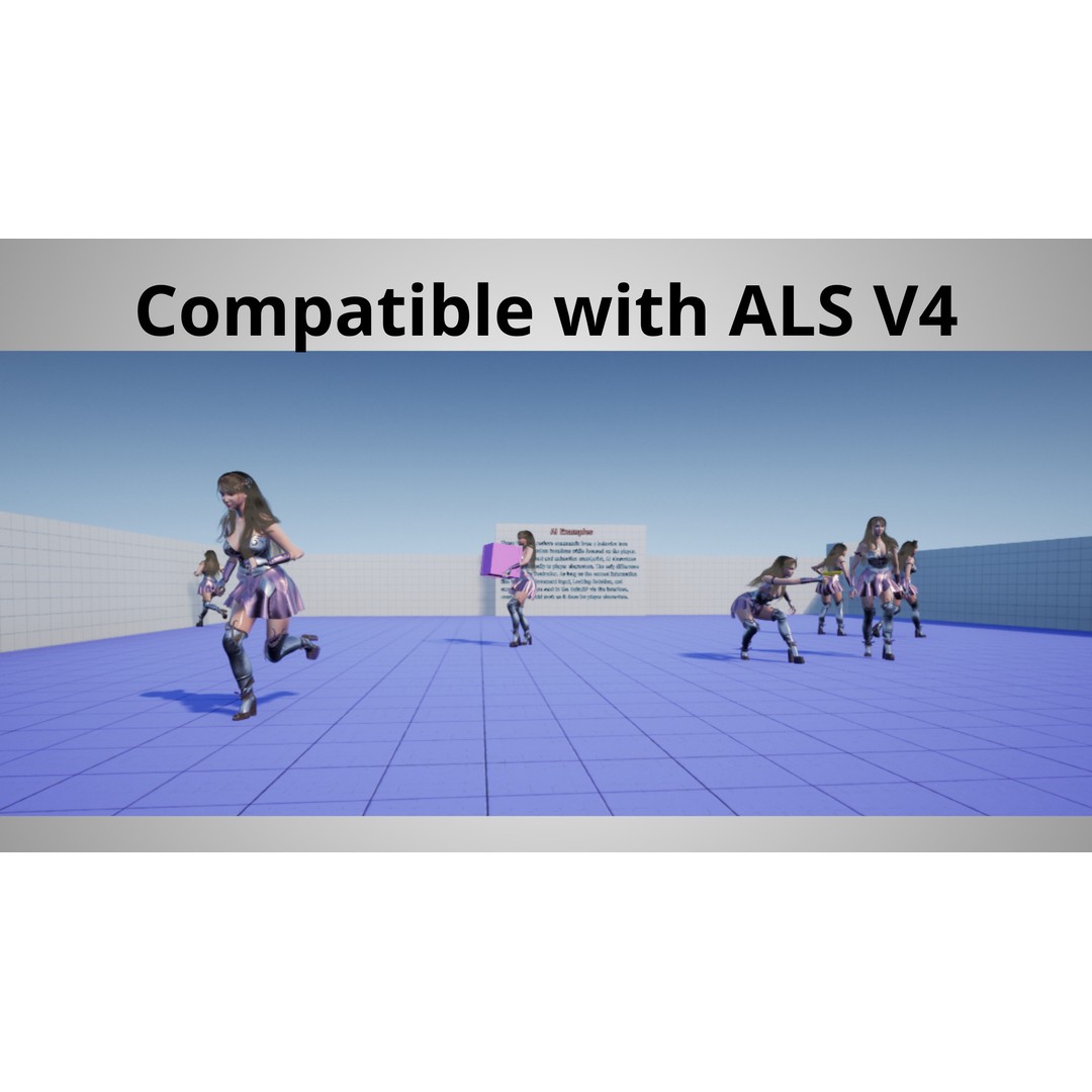 Pink Archer Girl 3D Model – Low-Poly Game Ready Character, FBX - View 11