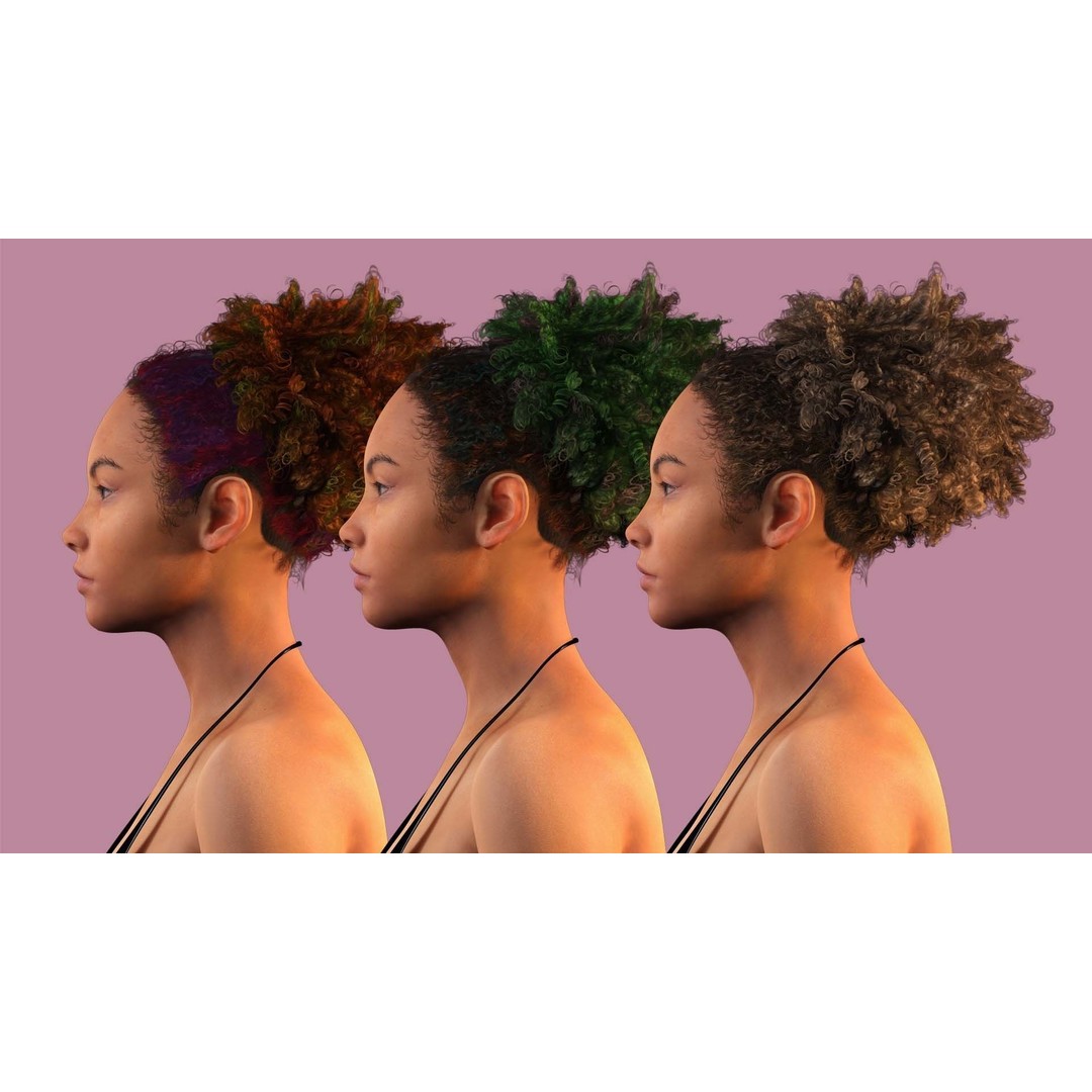 Kali 3D Model – Wilderness Style Low-Poly Character, Rigged & PBR - View 10