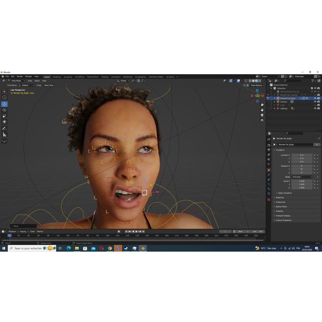Kali 3D Model – Wilderness Style Low-Poly Character, Rigged & PBR - View 34