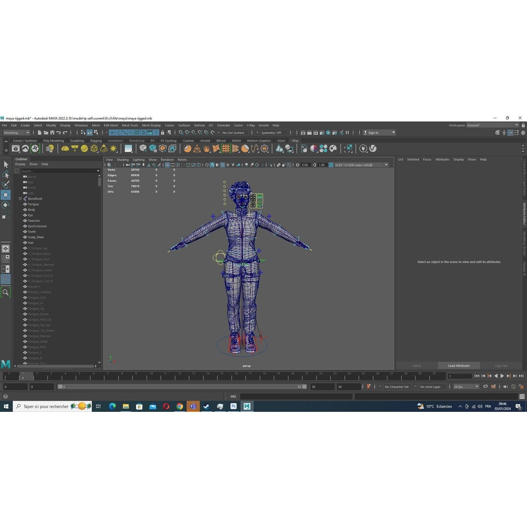 Kali 3D Model – Wilderness Style Low-Poly Character, Rigged & PBR - View 36