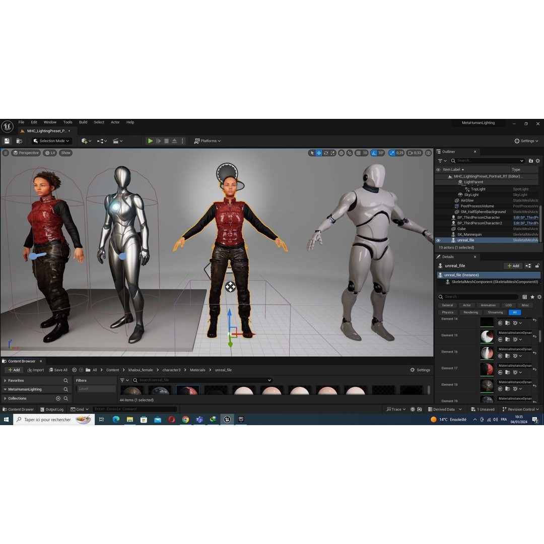 Kali 3D Model – Wilderness Style Low-Poly Character, Rigged & PBR - View 45