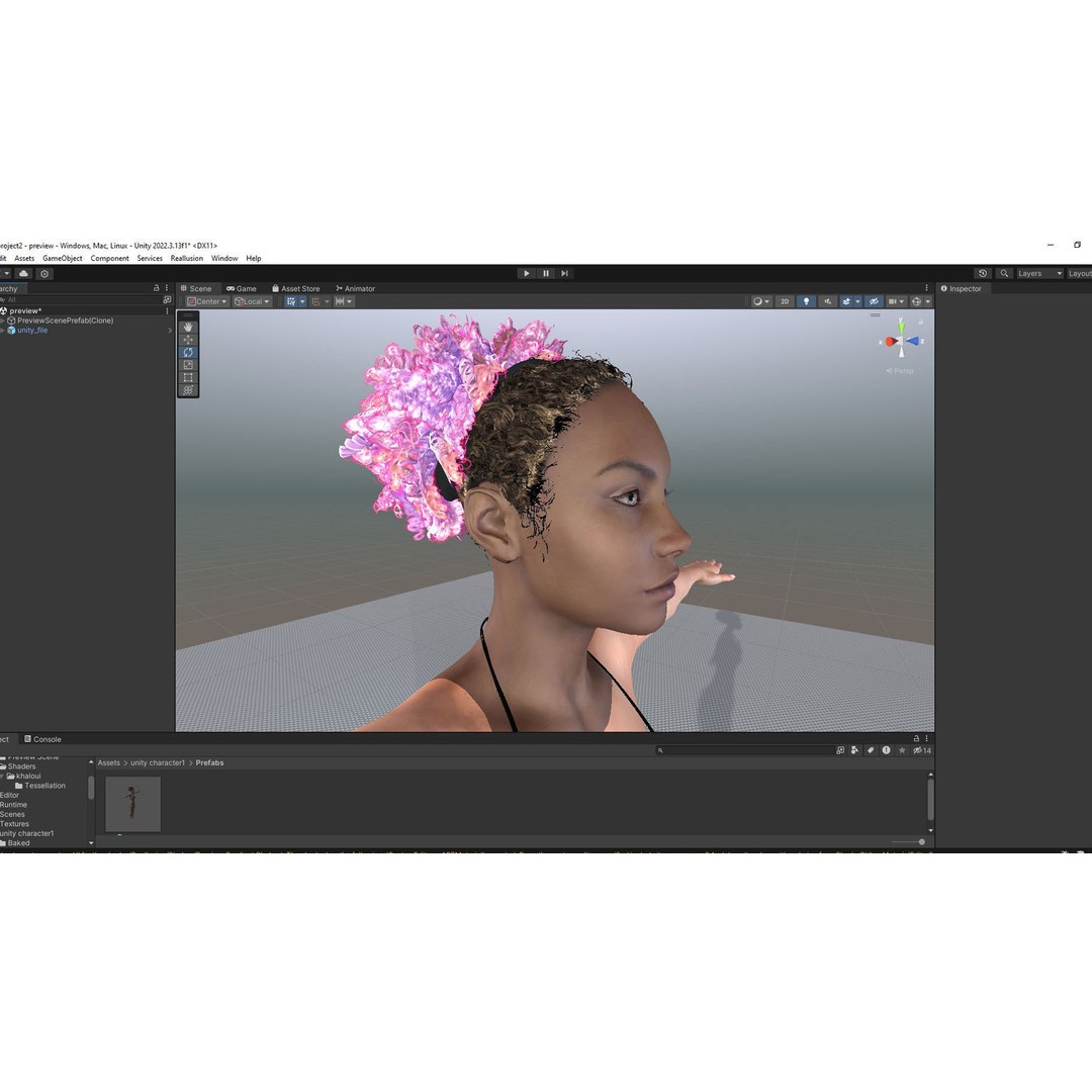 Kali 3D Model – Wilderness Style Low-Poly Character, Rigged & PBR - View 69