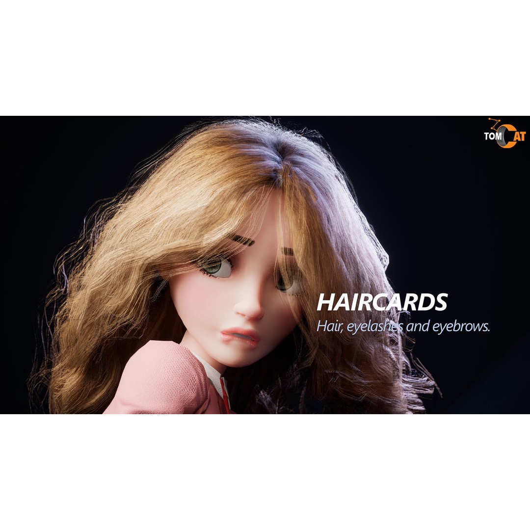 Anika Modular School Girl 3D Model – Low Poly Game Asset, FBX - View 13