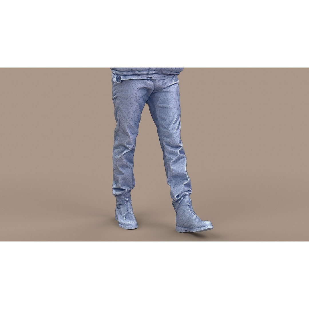 Casual Male Character 3D Model – Photorealistic Game Asset, FBX - View 15