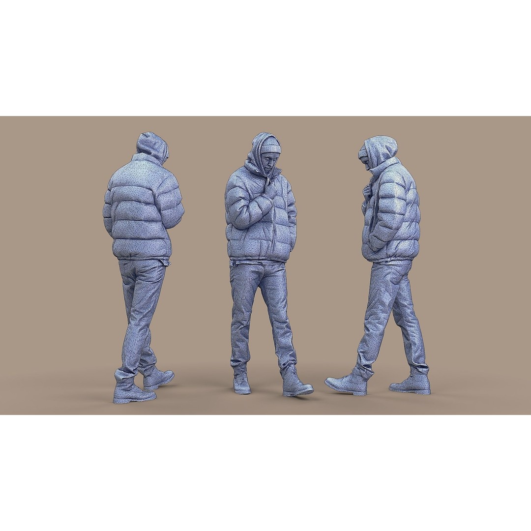 Casual Male Character 3D Model – Photorealistic Game Asset, FBX - View 5