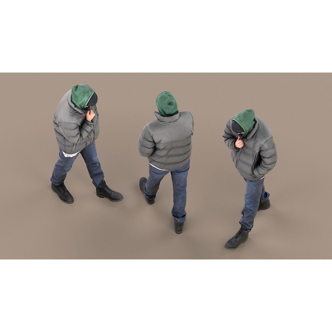 Casual Male Character 3D Model – Photorealistic Game Asset, FBX - View 6