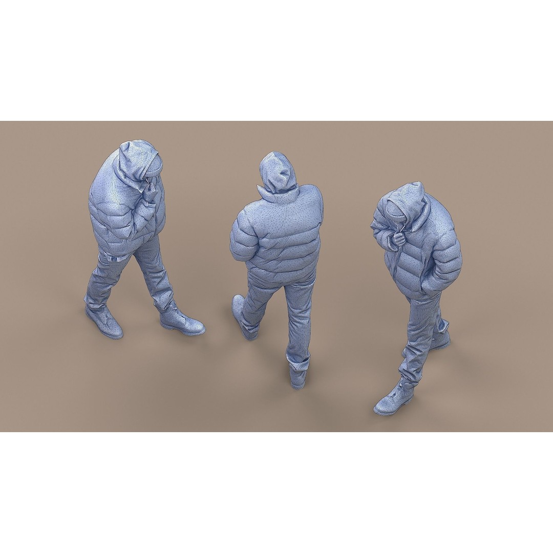Casual Male Character 3D Model – Photorealistic Game Asset, FBX - View 9