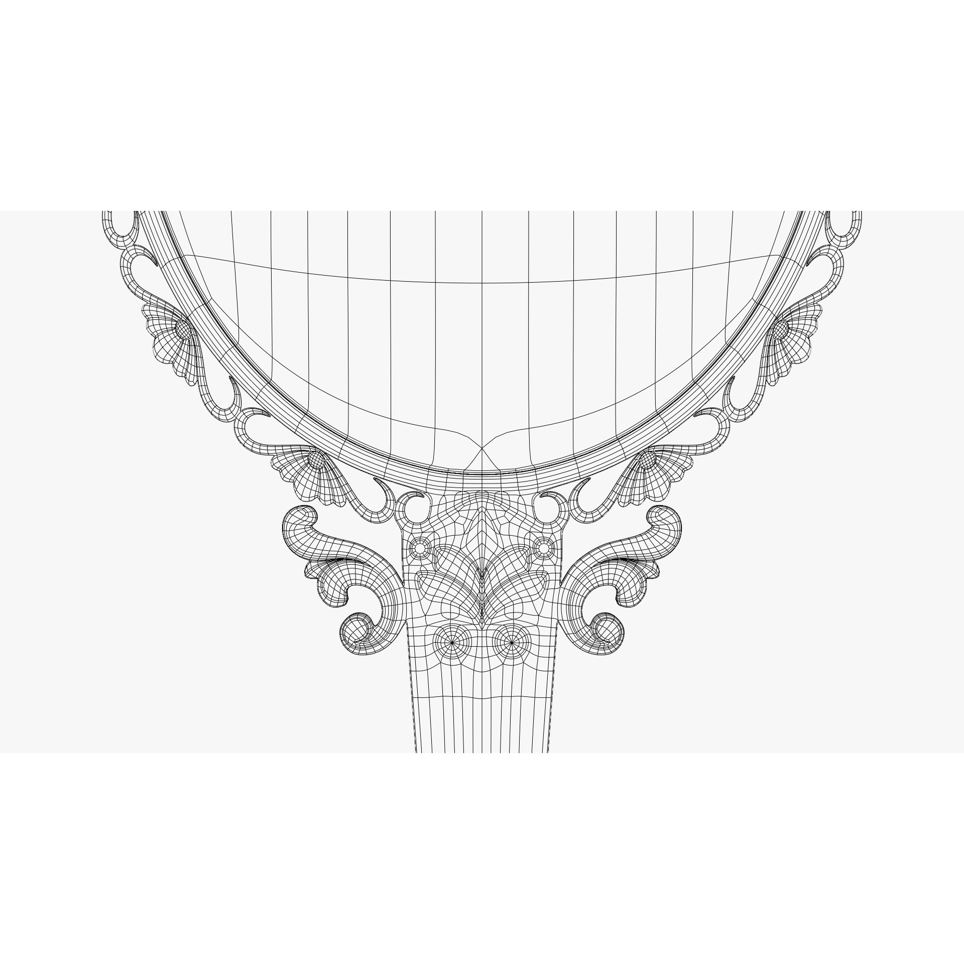 Vintage Hand Mirror - PBR Textured 3D Model - View 6