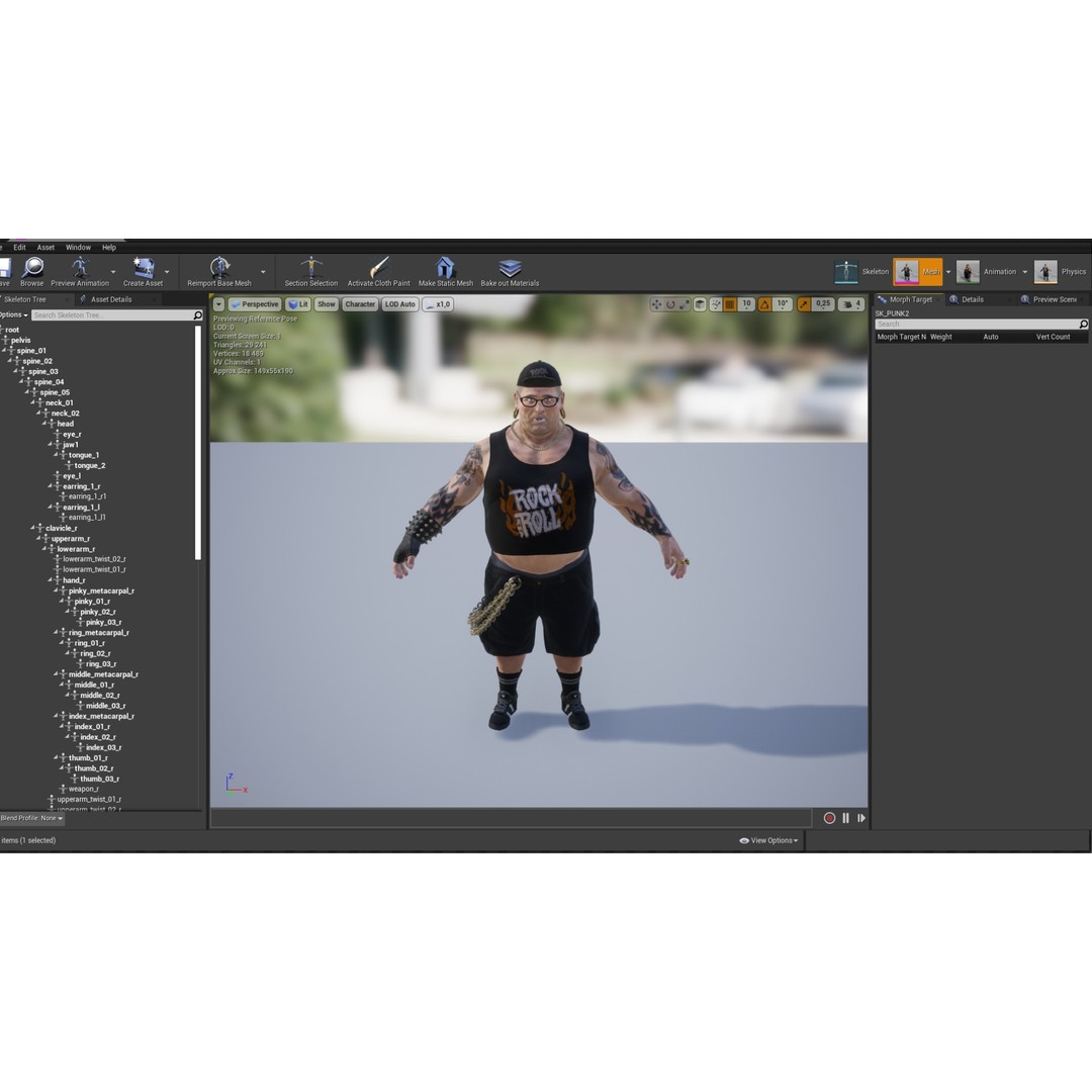 PUNK 2 3D Model – Low Poly Animated Character for Unity & Unreal Engine - View 19