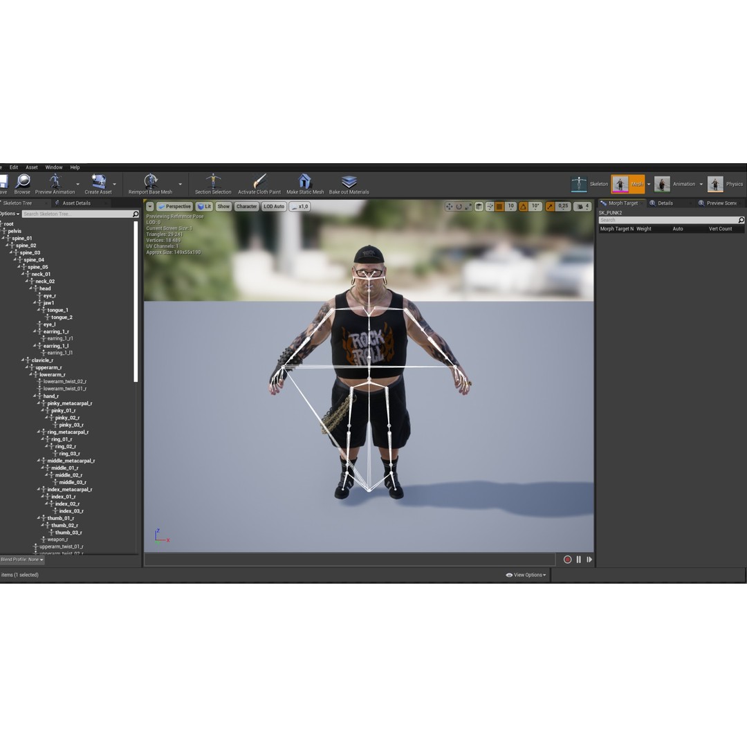 PUNK 2 3D Model – Low Poly Animated Character for Unity & Unreal Engine - View 20