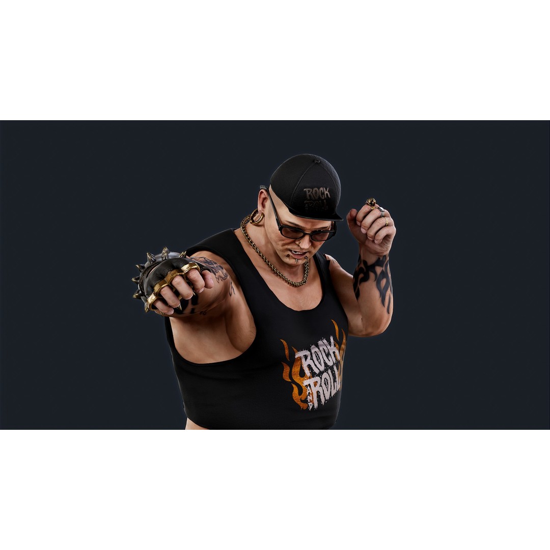 PUNK 2 3D Model – Low Poly Animated Character for Unity & Unreal Engine - View 5