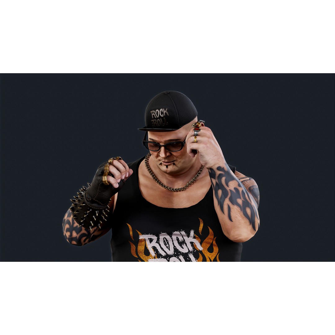 PUNK 2 3D Model – Low Poly Animated Character for Unity & Unreal Engine - View 6