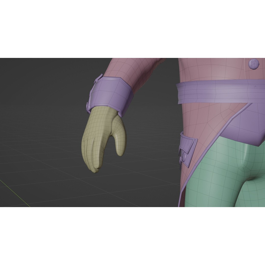 Napoleon General Rigged 3D Model – Low Poly Game-Ready Character, FBX, OBJ - View 27