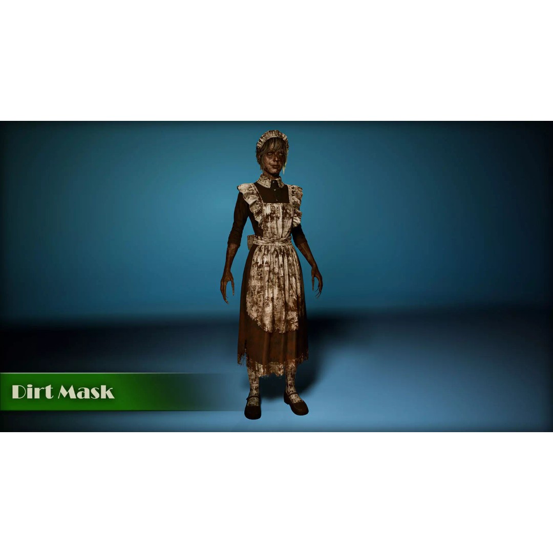 Cursed Maid 3D Model – Low Poly Game Asset, Rigged, FBX, PBR - View 11